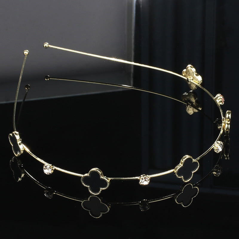 Wholesale Korean style high-end niche leaf flower headband